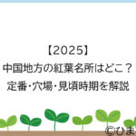 【2025】中国地方の紅葉名所はどこ？定番・穴場・見頃時期を解説