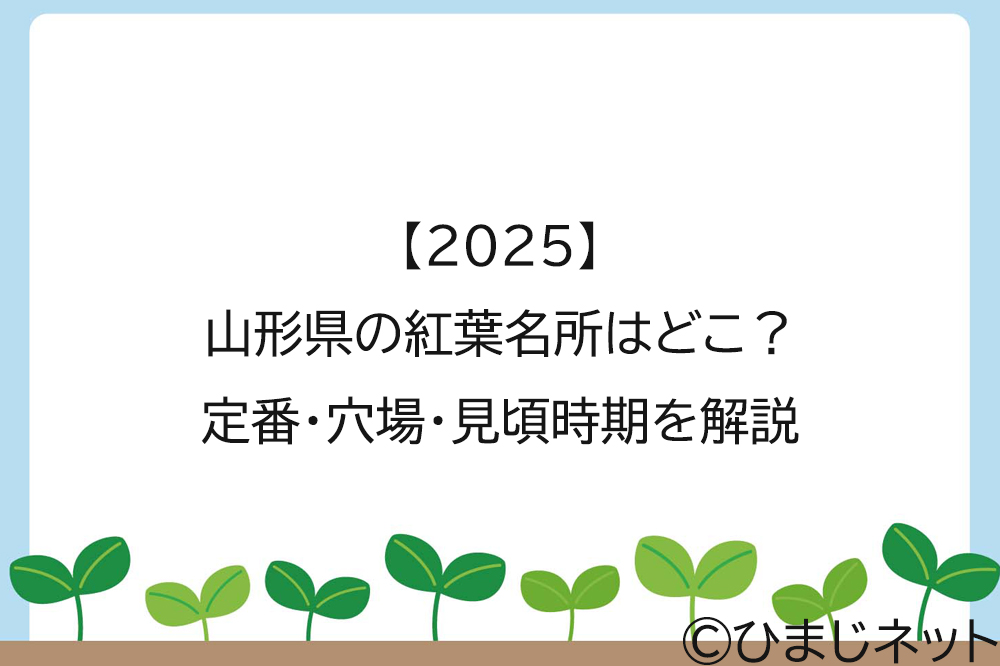 【2025】山形県の紅葉名所はどこ？定番・穴場・見頃時期を解説